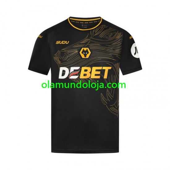 Camisola Wolverhampton Wanderers Homem Equipamento Segundo 2024-2025 Manga Curta